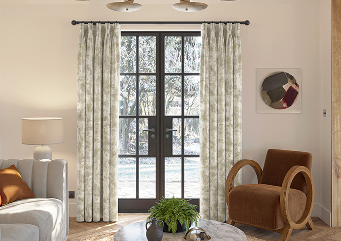 Cyrus Crushed Velvet, Cream - Made to Measure Curtains - Image 3